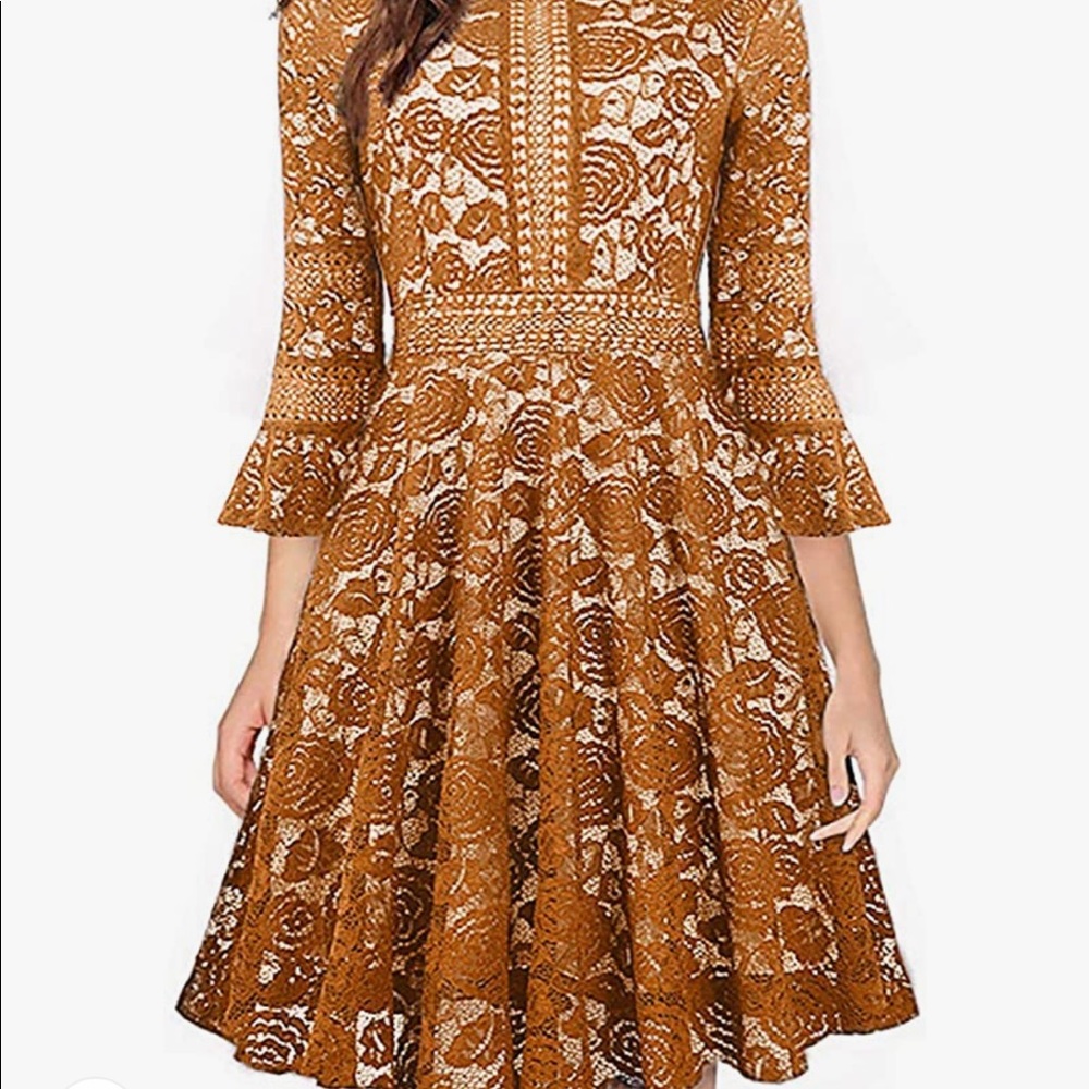 Tangerine Lacey Dress